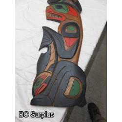 R-187: Fred Ashley Carved Wall Totem