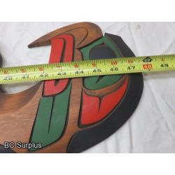 R-187: Fred Ashley Carved Wall Totem