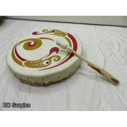 R-195: D. Atkins Drum – Salmon – with Drum Stick