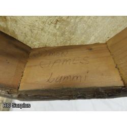 R-197: Lummi Band Dance Drums – Signed – 2 Items