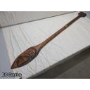 R-186: Erick Glendale Carved Paddle – 60 inch