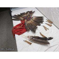 R-207: Feather & Bear Claw Head Dress