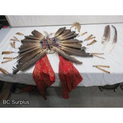 R-207: Feather & Bear Claw Head Dress