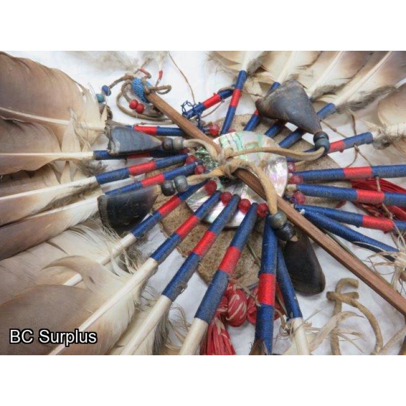 R-207: Feather & Bear Claw Head Dress