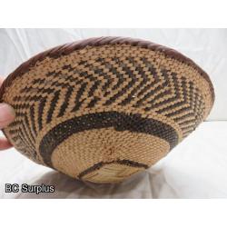 R-210: Vintage Woven Berry Basket