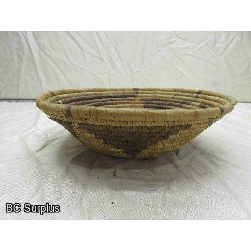 R-211: Vintage Woven Berry Basket