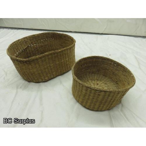 R-213: Woven Child's Berry Baskets – 2 Items