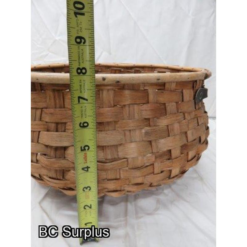 R-216: Cedar Strip Woven basket – Large