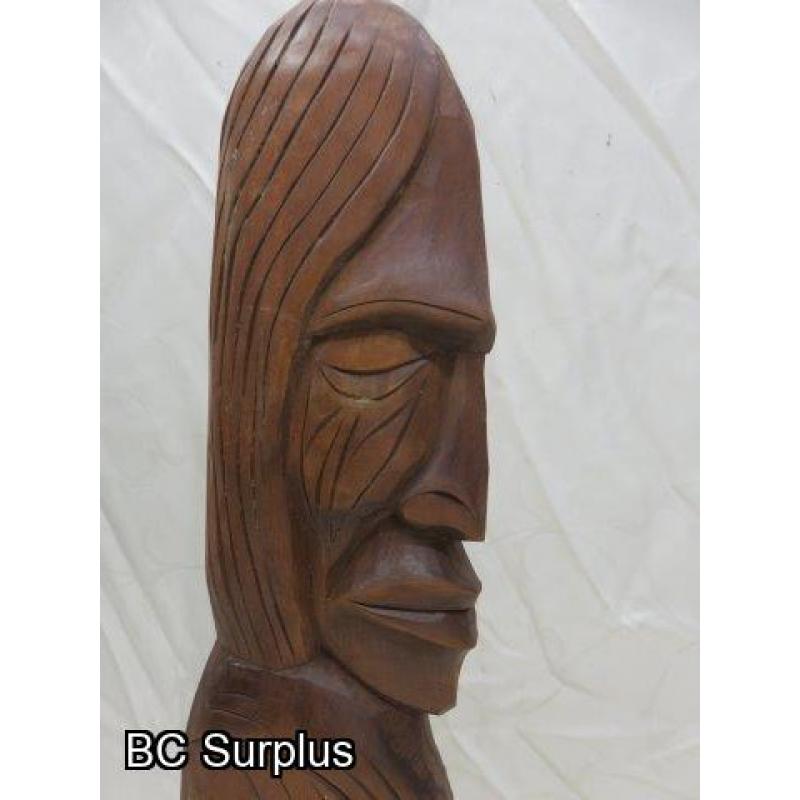 R-217: Salish Grandfather Holding Baby Eagle – Signed