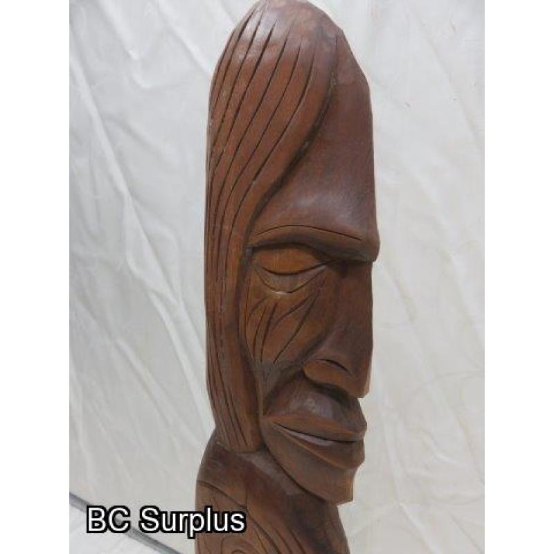 R-217: Salish Grandfather Holding Baby Eagle – Signed