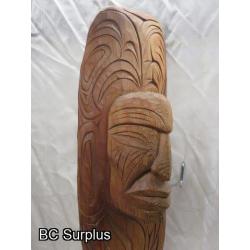 R-218: Salish Eagle Chief's Mask – Signed