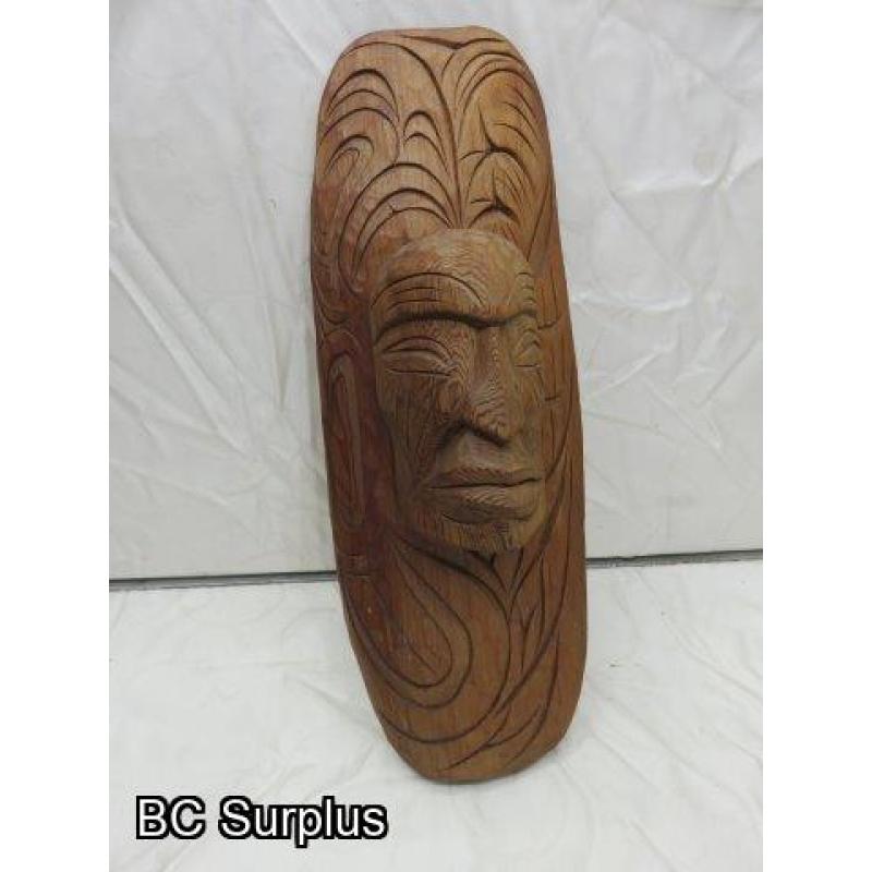 R-218: Salish Eagle Chief's Mask – Signed