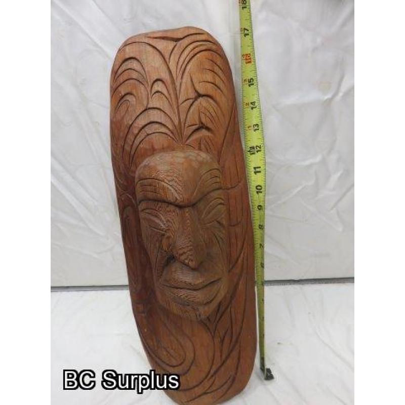 R-218: Salish Eagle Chief's Mask – Signed