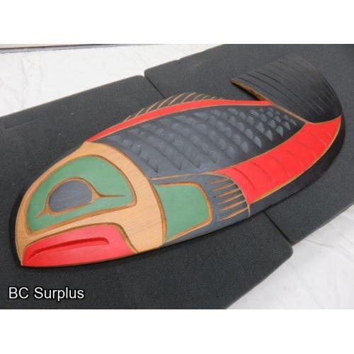 R-224: Salmon Carving – Signed