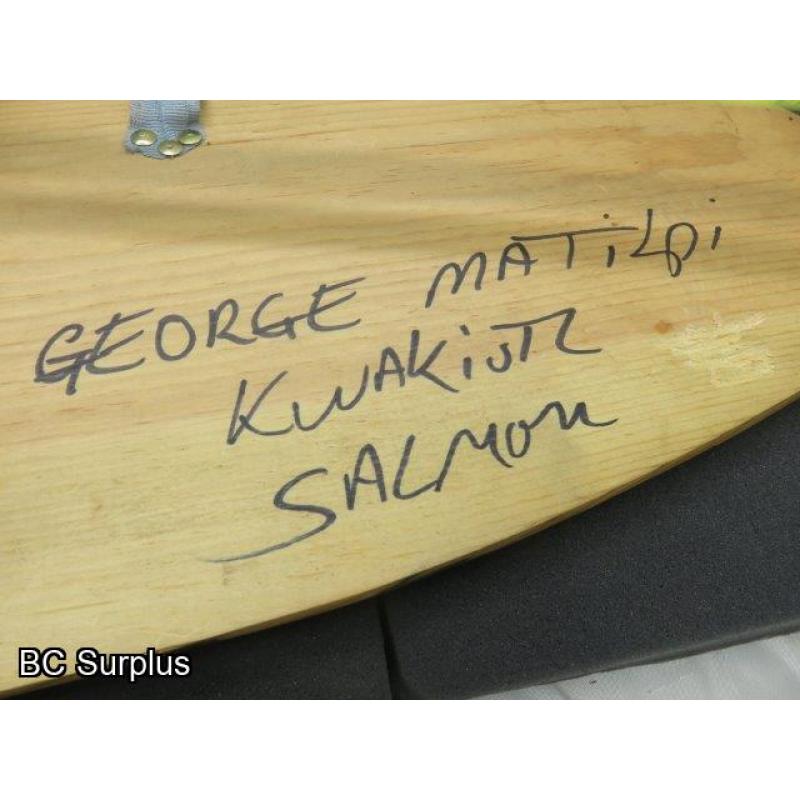 R-224: Salmon Carving – Signed