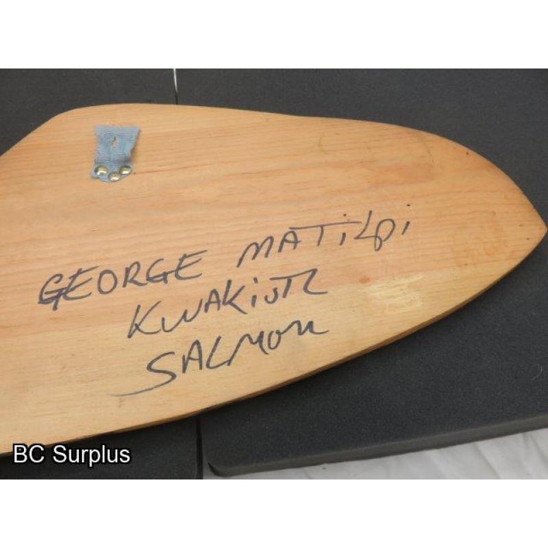 R-224: Salmon Carving – Signed