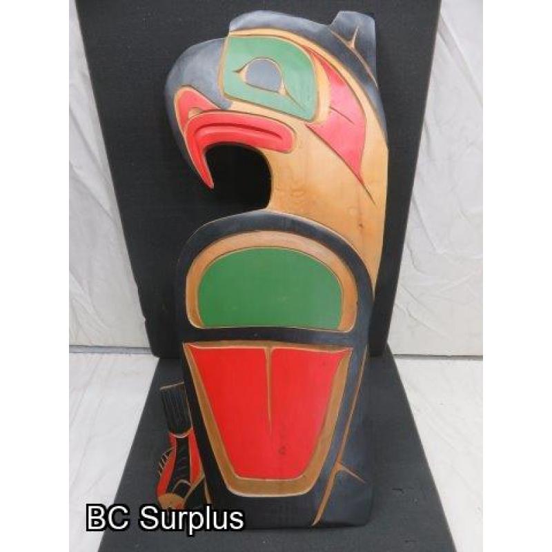 R-225: Thunderbird and Salmon Carving – Signed