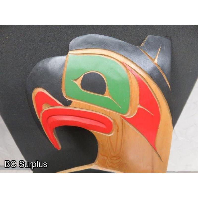 R-225: Thunderbird and Salmon Carving – Signed