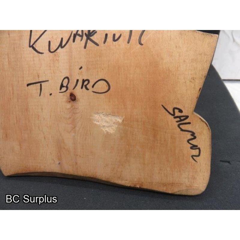 R-225: Thunderbird and Salmon Carving – Signed