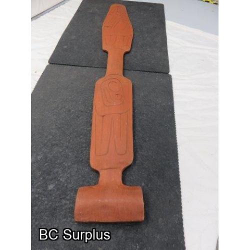 R-226: Carved Paddle – Signed