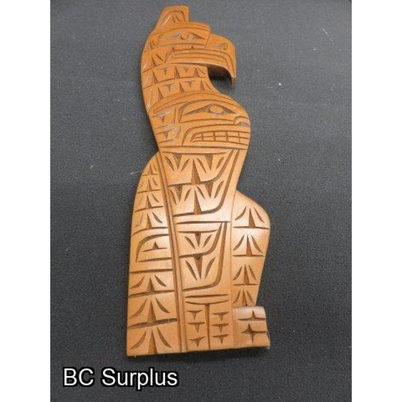 R-237: Carved Two Character Wall Plaque