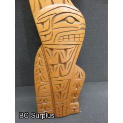 R-237: Carved Two Character Wall Plaque