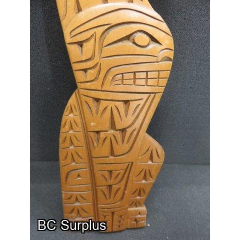 R-237: Carved Two Character Wall Plaque