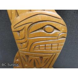 R-237: Carved Two Character Wall Plaque