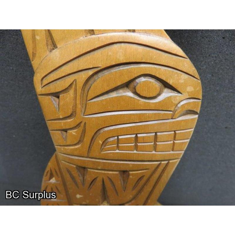 R-237: Carved Two Character Wall Plaque