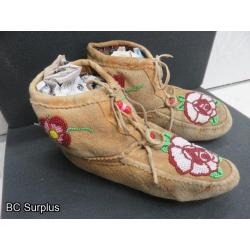 R-241: Beaded Leather Moccasins