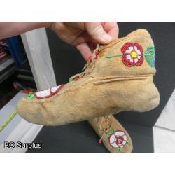 R-241: Beaded Leather Moccasins