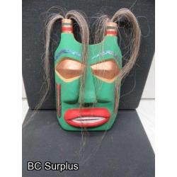 R-259: Carved Mask with Copper Inlay