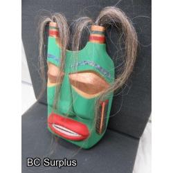 R-259: Carved Mask with Copper Inlay