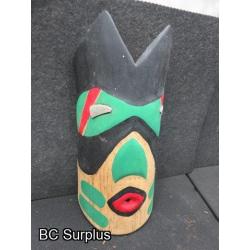 R-271: Odd Man Outcast Carved Mask – Signed