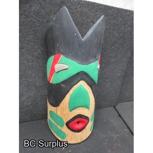 R-271: Odd Man Outcast Carved Mask – Signed