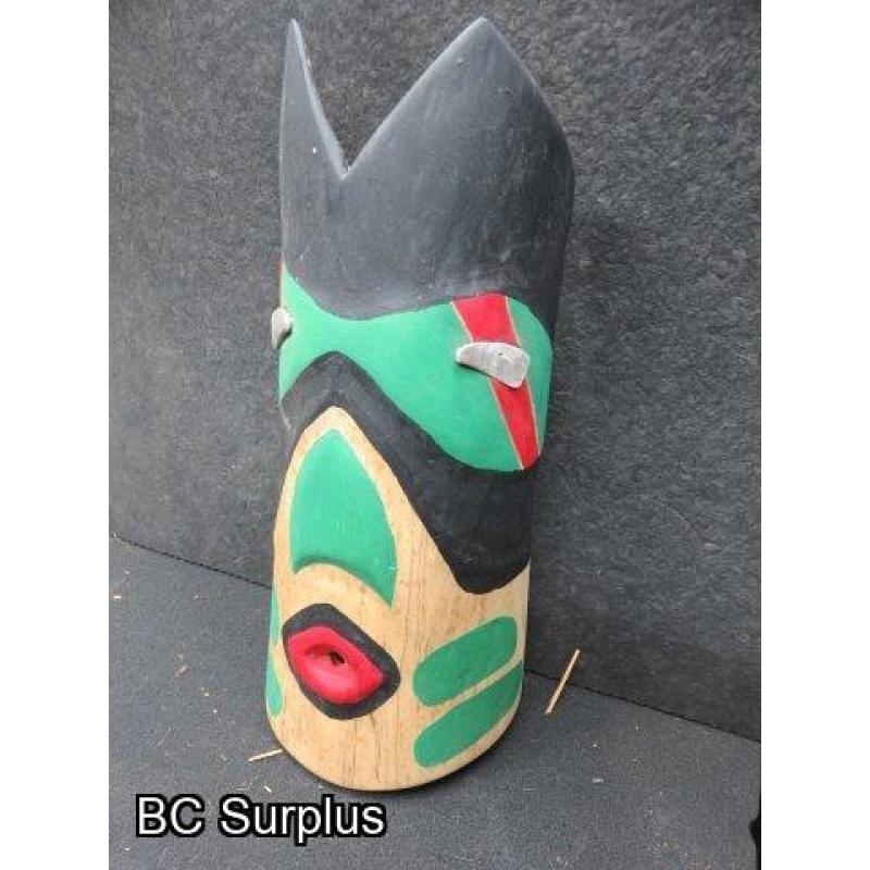 R-271: Odd Man Outcast Carved Mask – Signed