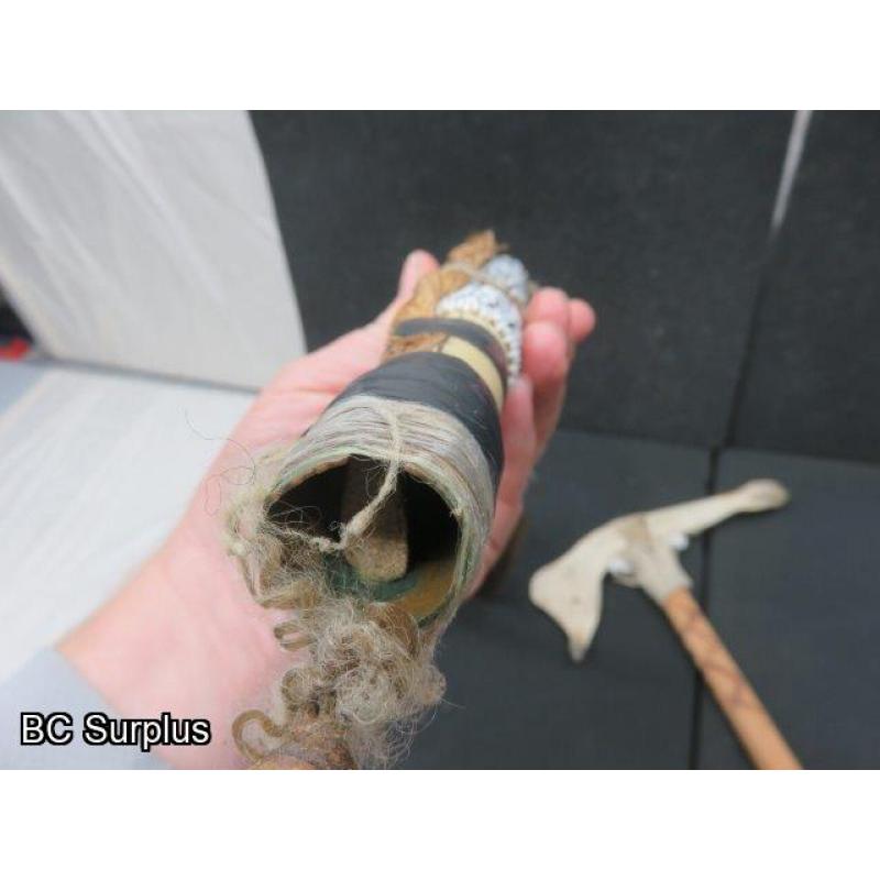 R-276: Jaw Bone Hatchet & Dance Rattle – 2 Items