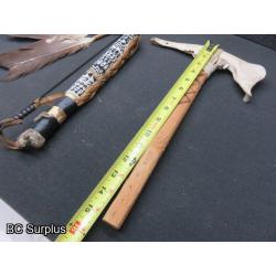 R-276: Jaw Bone Hatchet & Dance Rattle – 2 Items