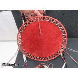 R-288: Painted Leather Dream Catcher – 2 Items