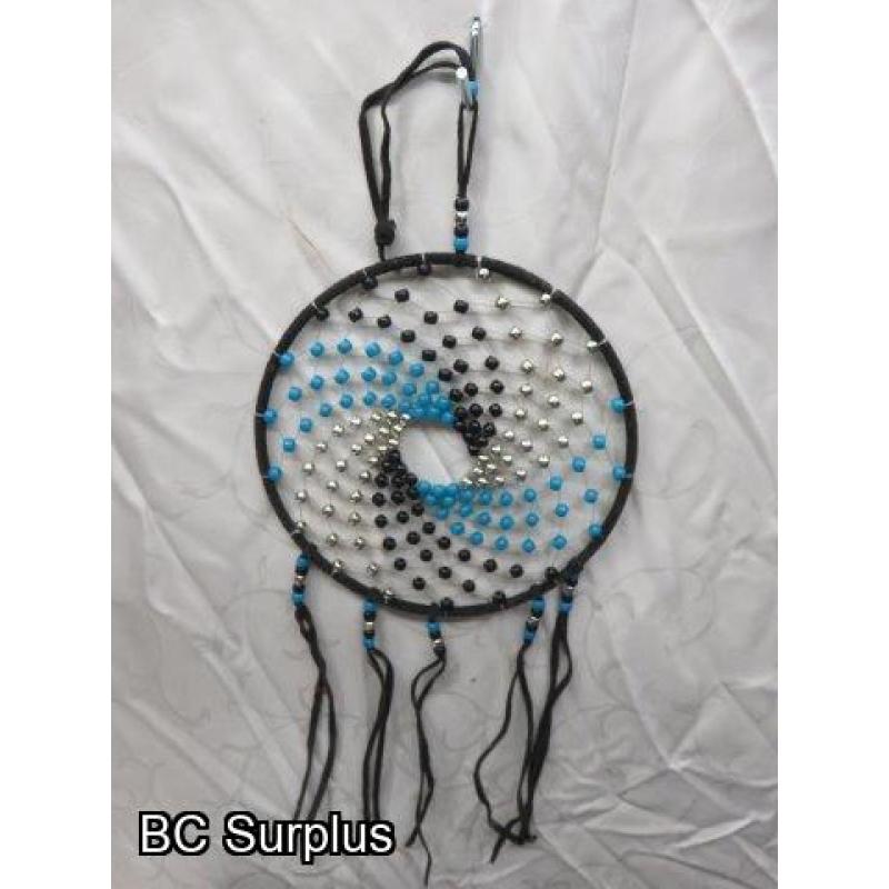 R-289: Dream Catchers with Leather Wrapped Hoops – 2 Items