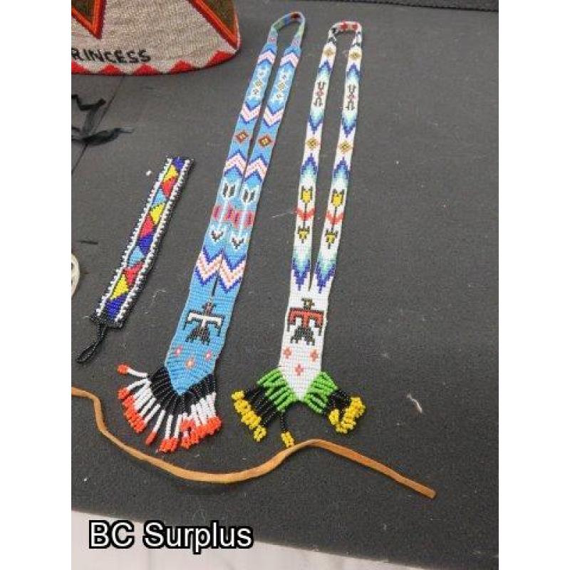 R-297: Vintage Beaded Dance Decorations – 8 Items