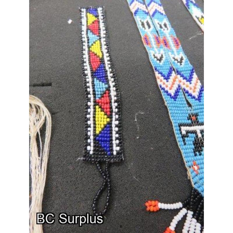 R-297: Vintage Beaded Dance Decorations – 8 Items