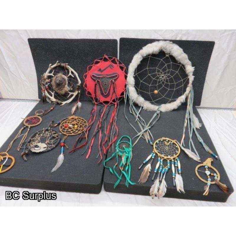 R-291: Vintage First Nations Dream Catchers – 10 Items