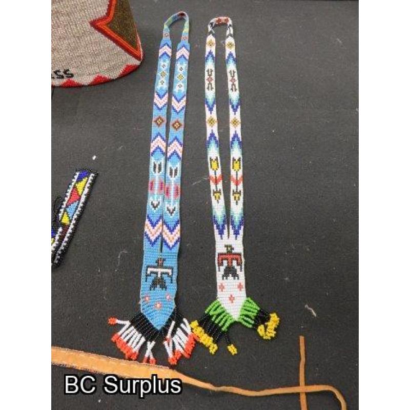 R-297: Vintage Beaded Dance Decorations – 8 Items