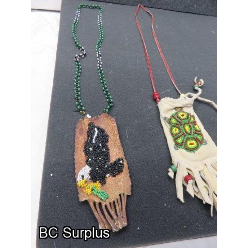 R-302: Necklaces & Pocket Drum – 3 Items