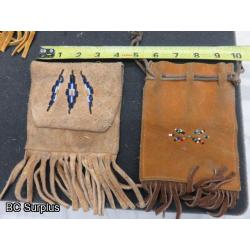 R-307: Leather Pouches & Satchels – 4 Items