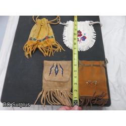 R-307: Leather Pouches & Satchels – 4 Items