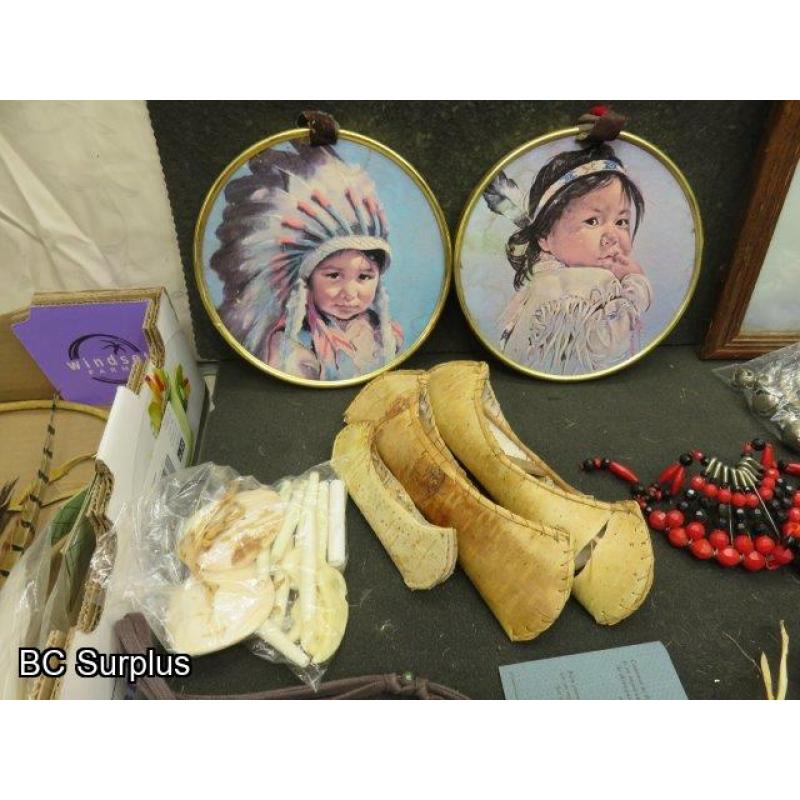 R-308: First Nations Crafting Supplies & Unfinished Items – 1 Lot