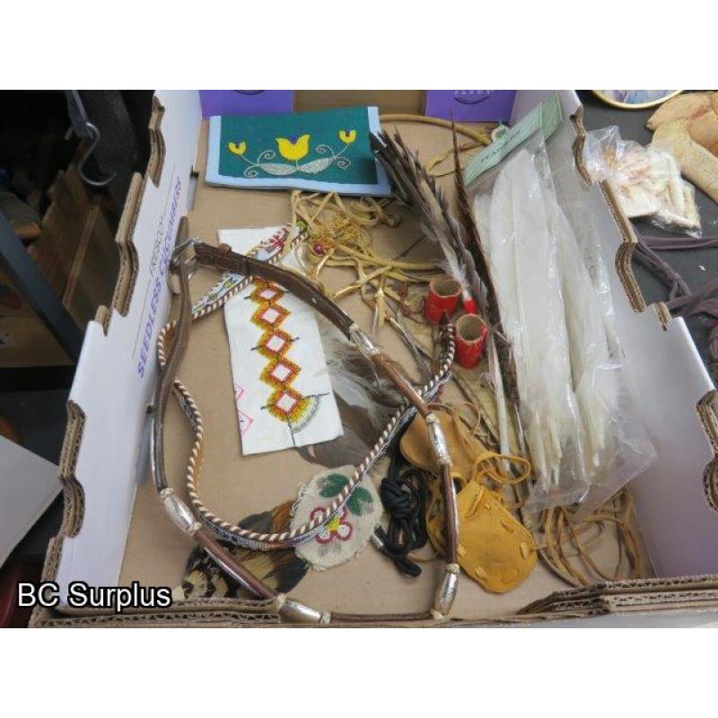 R-308: First Nations Crafting Supplies & Unfinished Items – 1 Lot