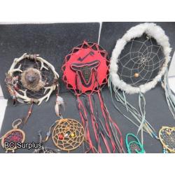 R-291: Vintage First Nations Dream Catchers – 10 Items